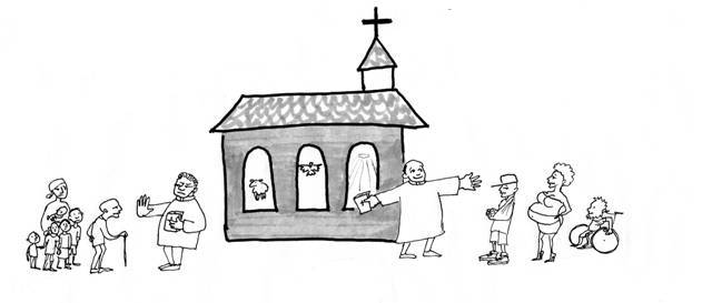 The discussion about All We Can's partnerships with churches focused on the story of the Good Samaritan and the church's responsibility to do social work. 