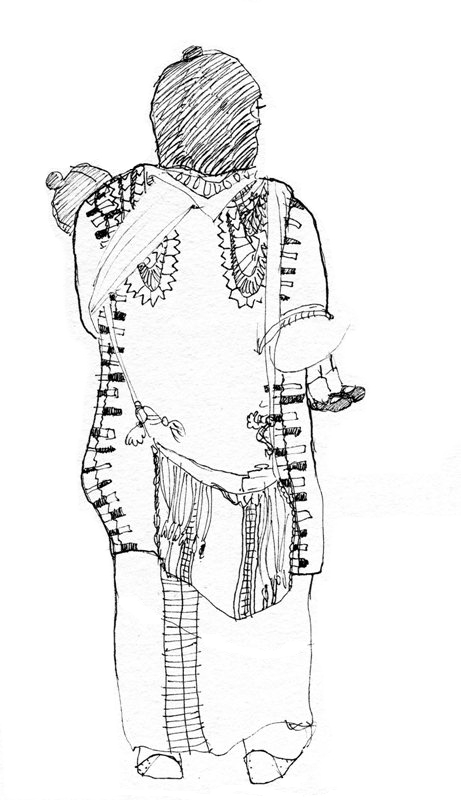 Cancuc zapatista with daughter